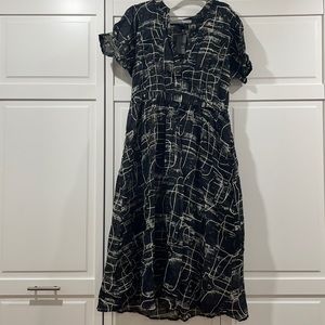 Massimo plus size XL women’s dress black with synched waist detail